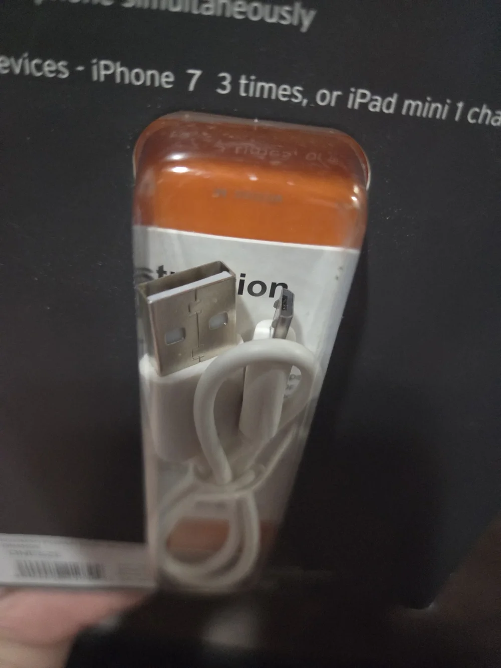 Eddie Bauer Orange Portable 6,600 mAh Power Bank